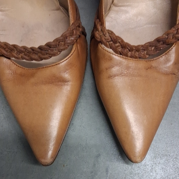 Manolo Blahnik Brown Leather Heels - Picture 6 of 8